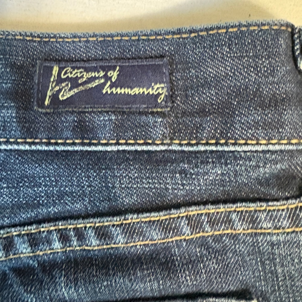 7 For All Mankind Dark Blue Denim Jeans Style 001-058 - Picture 6 of 10